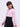 Girls Pink Regular Fit Premium Cotton Blend Peterpan Collar Crinkled Stripe Shirt