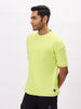 Lime Oversized Fit Solid T-shirt For Men