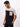 Men's Black Oversized Fit Colorblocked T-shirt