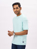 Men's Aqua Oversized Fit Solid T-shirt