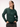 Women's Embroidered Regular Fit Jungle Green Fleece Sweatshirt