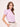 Women's Slim Fit Pure Cotton Solid Lilac Semi Formal Short Puffed Sleeve Y-placket Shirt