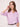 Women's Slim Fit Pure Cotton Solid Lilac Semi Formal 3/4th Sleeve Y-Placket Shirt