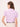 Women's Slim Fit Pure Cotton Solid Lilac Semi Formal Short Puffed Sleeve Y-placket Shirt