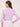 Women's Slim Fit Pure Cotton Solid Lilac Semi Formal 3/4th Sleeve Y-Placket Shirt