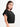 Women's Black Drop Shoulder Boxy Fit Top