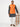 Men's Regular Fit Basket Weave Orange Slice Nehru Jacket