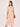 Women's Regular Fit Chiffon Jacquard Light Pink Ruffled Neck Midi Dress