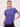 Purple Regular Fit Active Wear Top For Women