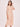 Women's Regular Fit Chiffon Jacquard Light Pink Ruffled Neck Midi Dress