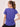 Purple Regular Fit Active Wear Top For Women