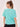 Mint Boxy Fit Performance Top For Women