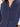 Women's Pure Cotton Textured Navy Blue Semi Formal Long Sleeve Y-Placket Pintuck Detail Shirt