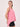 Pink Regular Fit Training Top With A Back Slit For Women