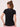 Black Regular Fit Active Wear Top For Women