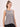 Grey Regular Fit Training Top With A Back Slit For Women