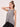 Grey Regular Fit Training Top With A Back Slit For Women