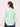 Women's Slim Fit Pure Cotton Solid Mint Green Semi Formal 3/4th Sleeve Y-Placket Shirt