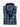 Men's Slim Fit Pure Cotton Indigo Navy Button Down Collar Check Shirt