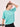 Mint Boxy Fit Performance Top For Women