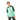 Boy's Sea Green Color Block Knit Zip-up Hoodie