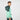 Bombay High Boy's Sea Green Color Block Knit Zip-up Hoodie