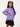 Kids Girls Lavender Oversized Fit Graphic Fleece Sweatshirt