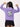 Kids Girls Lavender Oversized Fit Graphic Fleece Sweatshirt