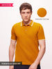 Ochre Gold Men's Premium Cotton Knit Polo T-Shirt