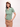 Women's Premium Cotton Blend Ribbed Knit Polo T-Shirt - Sage Green