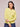 Women's Premium Cotton Full Sleeve Ribbed Sunny Lime Cardigan