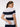 Women's Navy & White Premium Cotton Blend Regular Fit Cable Knit Striped Top