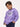 Boys Lavender Printed Fleece Hoodie