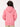 Girls Pink Printed Fleece Hoodie