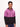 Men's Purple Knit Regular Fit Colorblocked Hoodie