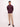 Men's Maroon Knit Regular Fit Solid Half Zip Sweatshirt