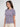 Women's Mauve Grey Lace Inserted Regular Fit Top