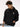 Men's 'Growth Takes Time' Graphic Black Oversized Fleece Hoodie with Pockets