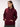 Women's 'Peace of Mind' Graphic Maroon Oversized Fleece Hoodie with Pockets