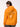 Unisex 'Encased in Wonder' Graphic Orange Oversized Fleece Hoodie with Pockets