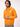 Unisex 'Encased in Wonder' Graphic Orange Oversized Fleece Hoodie with Pockets