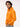 Unisex 'Encased in Wonder' Graphic Orange Oversized Fleece Hoodie with Pockets