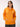 Unisex 'Encased in Wonder' Graphic Orange Oversized Fleece Hoodie with Pockets