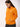 Unisex 'Encased in Wonder' Graphic Orange Oversized Fleece Hoodie with Pockets