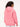 Women's 'Just Blooming' Graphic Pink Oversized Fleece Hoodie with Pockets