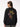 Women's 'Encased in Wonder' Graphic Black Oversized Fleece Sweatshirt