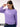 Women's Embroidered Regular Fit Lavender Fleece Sweatshirt