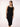 Women's Premium Viscose Rib Black Bodycon Dress