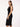 Women's Premium Viscose Rib Black Bodycon Dress