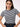 Women's Navy & White Viscose Lycra Regular Fit T-Shirt